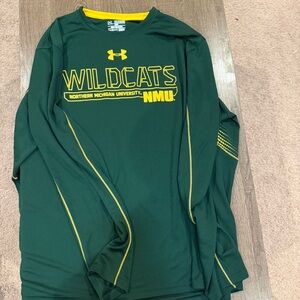 Under Armour Green and Yellow Athletic Shirt